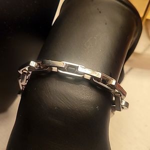 MENS SILVER LINK BRACELET